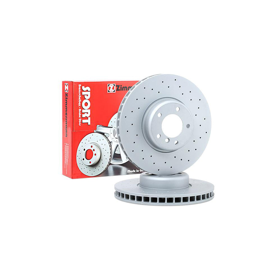 ZIMmERMANN SPORT COAT Z 150 3481 52 Brake Disc Internally Vented Perforated Coated High carbon