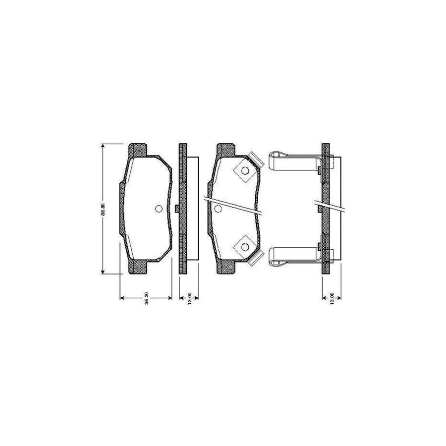 Bosch 0986Tb2120 Brake Pad Set Excl Wear Warning Contact With Bolts With Accessories