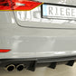 Rieger 00056807 Audi 8V A3 Rear Diffuser for Twin Tailpipe Left -  Matte Black