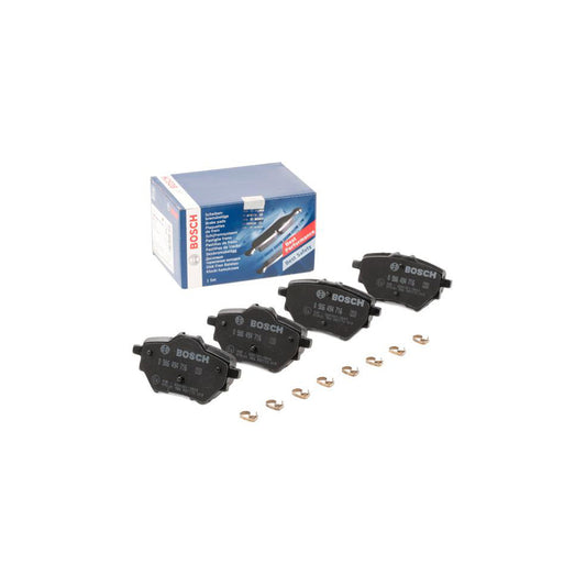 Bosch 0986494716 Brake Pad Set With Anti Squeak Plate With Mounting Manual BP1711
