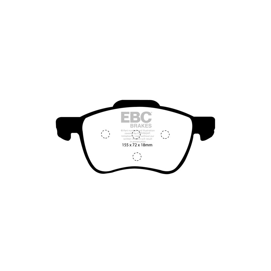 EBC PLK1885 Volvo Yellowstuff Pads and Brake Line Performance Pack - ATE Caliper (Inc. S60 Mk1, S80 Mk1, V70 Mk2) 2 | Duco Car Parts UK Car Parts