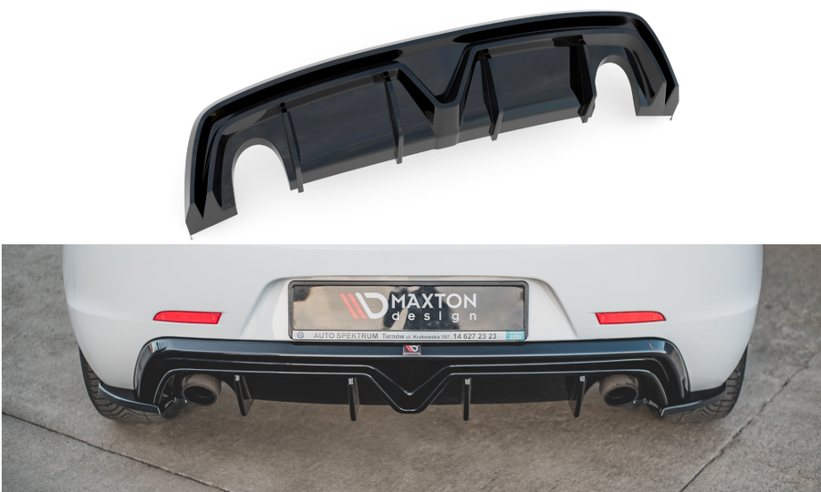 Maxton Design AL-GU-1F-RS1TO_O Rear Valance Alfa Romeo Giulietta (Facelift) Dual Exhaust | Duco Car Parts UK Car Parts