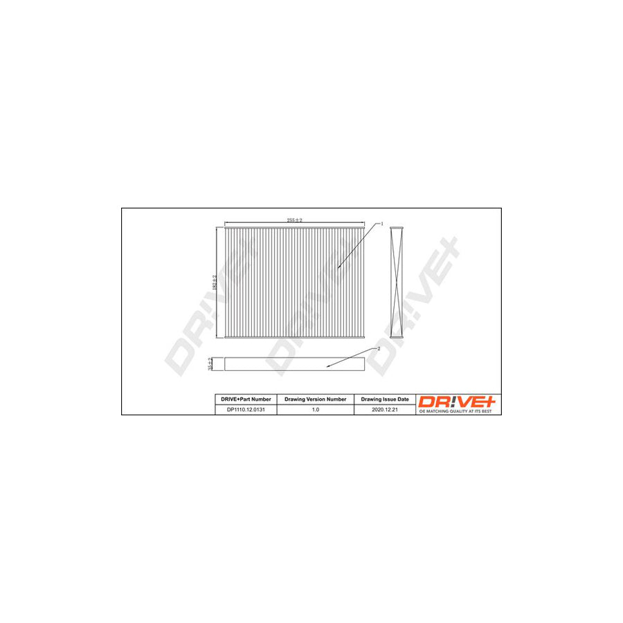 Dr!Ve+ Dp1110.12.0131 Pollen Filter | Duco Car Parts UK Car Parts