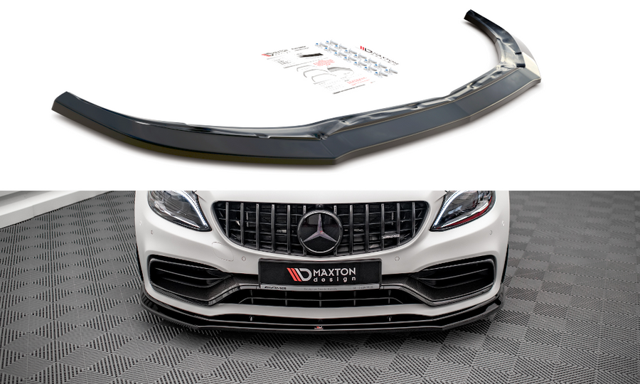 Maxton Design ME-C-205F-AMG-C-FD3T Front Splitter V.3 Mercedes Benz C63 AMG Coupe C205 (Facelift) | Duco Car Parts UK Car Parts