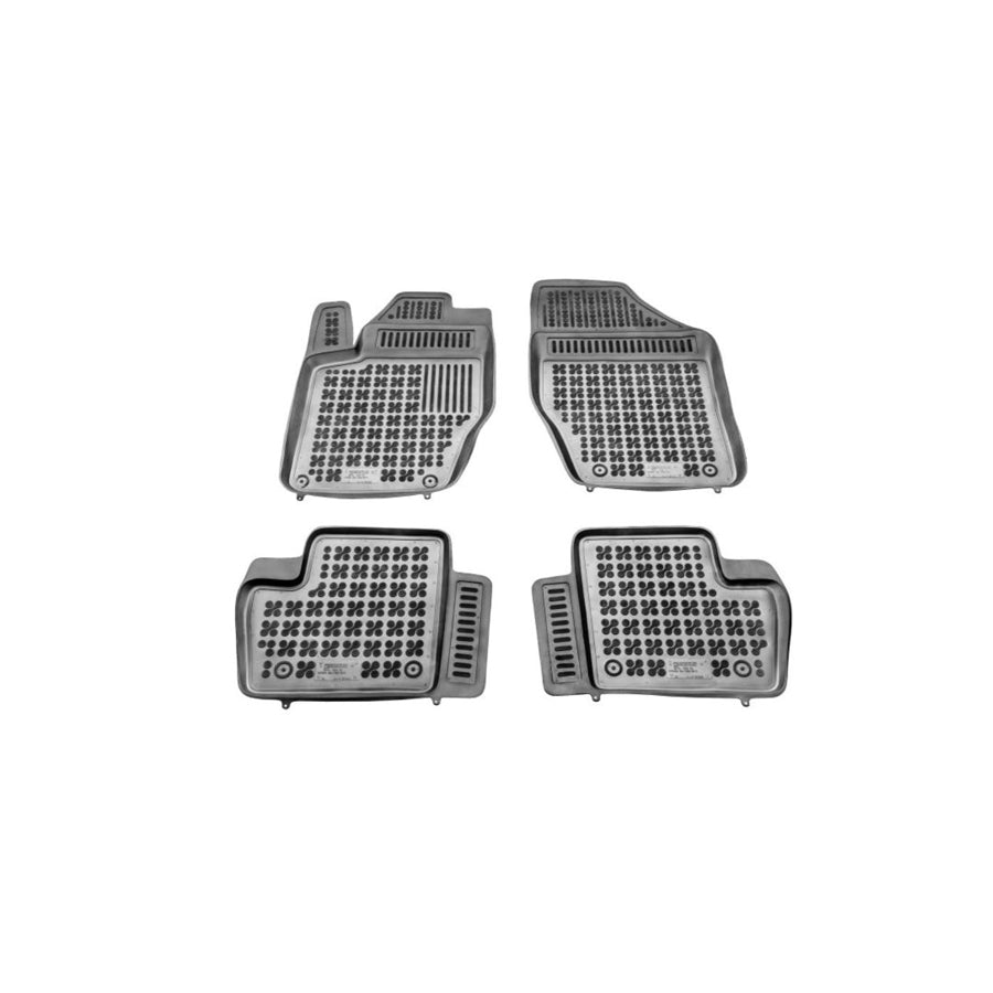 REZAW PLAST 201223 Floor mat set for CITRO??? DS4 Hatchback Elastomer, Front and Rear, Black