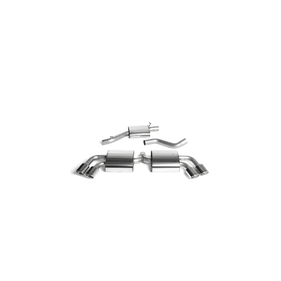 MillTek Audi 8J TTS Resonated Cat-Back Exhaust