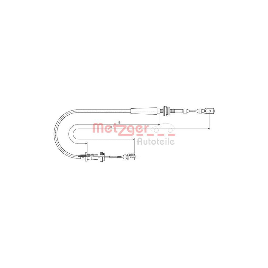 METZGER 10.1013 Throttle Cable for VW POLO | Duco Car Parts UK Car Parts
