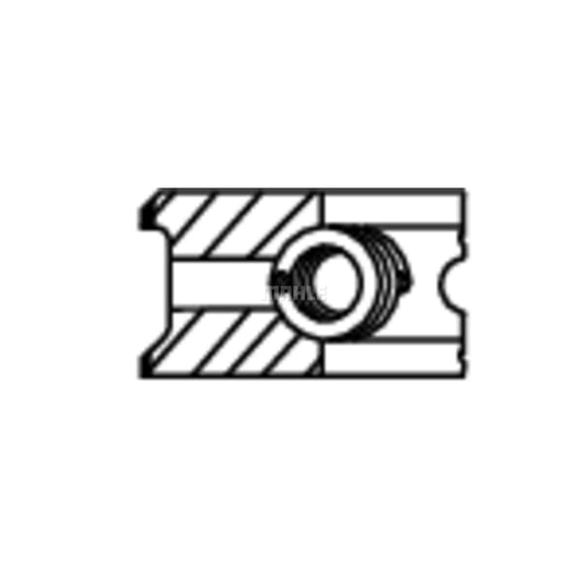 MAHLE ORIGINAL 007 65 N0 Piston Ring Kit Cyl.Bore: 80,0mm