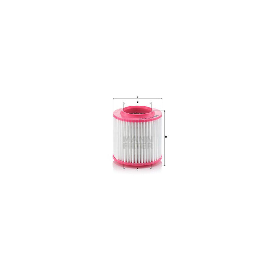 MANN-FILTER C 1343 Air Filter for AUDI A8 D3 (4E2, 4E8) Filter Insert