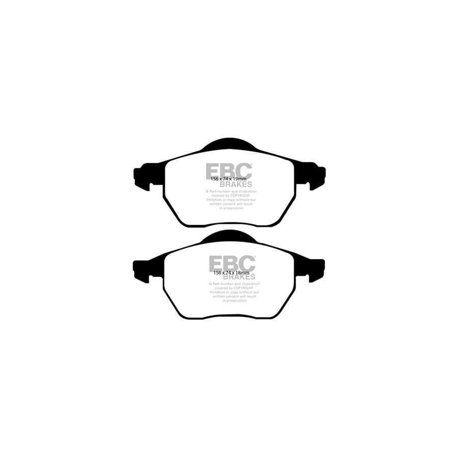 EBC PLK1887 Volvo V70 Mk1 Yellowstuff Pads and Brake Line Performance Pack - ATE Caliper 2 | Duco Car Parts UK Car Parts