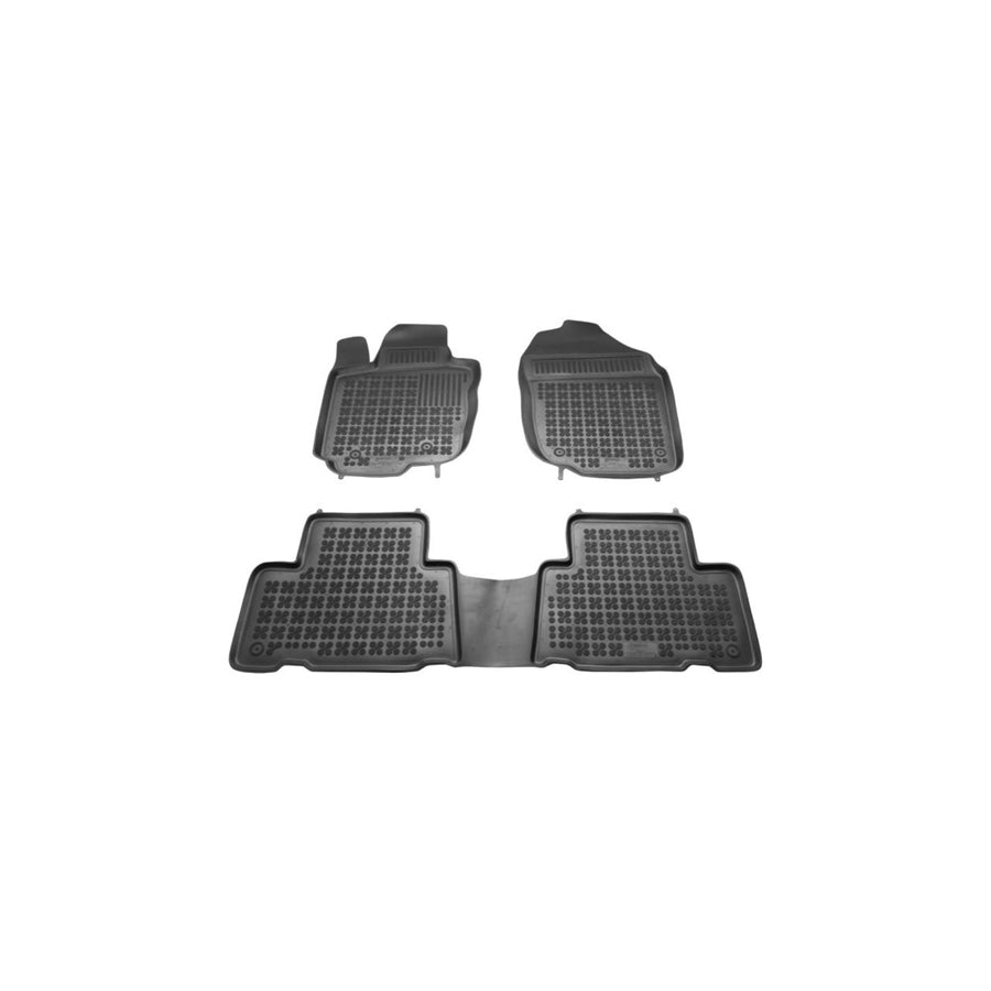 REZAW PLAST Tailored 201406 Floor mat set for TOYOTA RAV4 III Off-Road (XA30) Elastomer, Front and Rear, Quantity: 3, Black