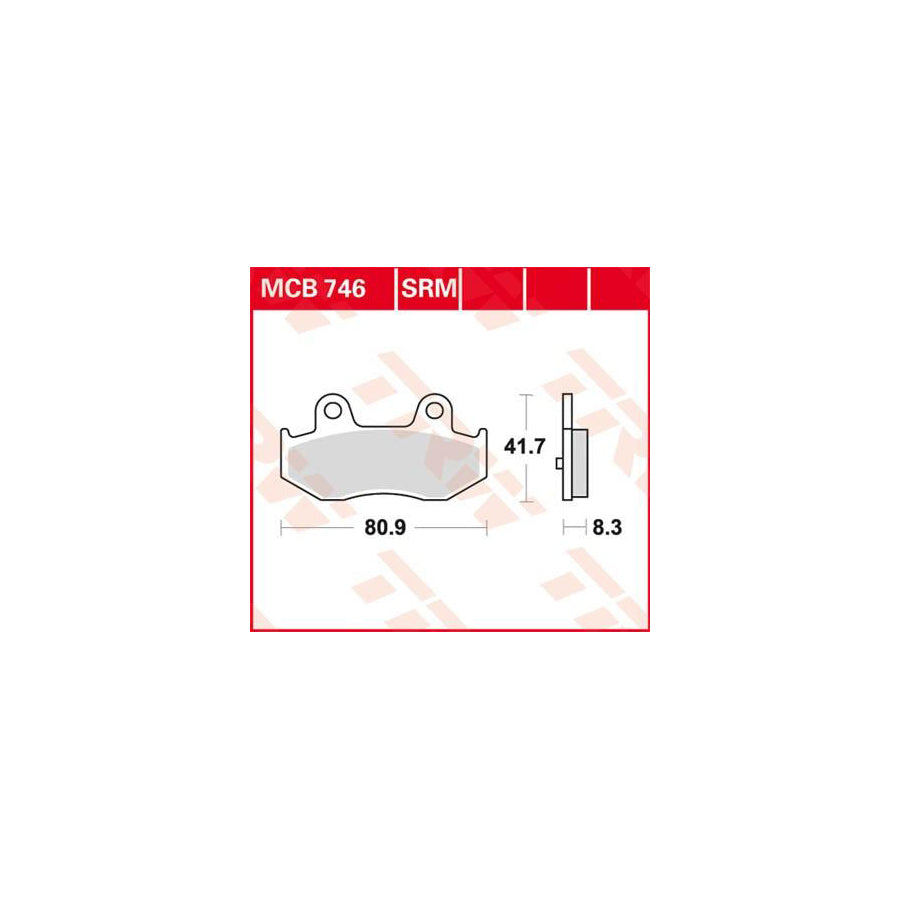 TRW Sinter Maxi Scooter Mcb746Srm Brake Pad Set