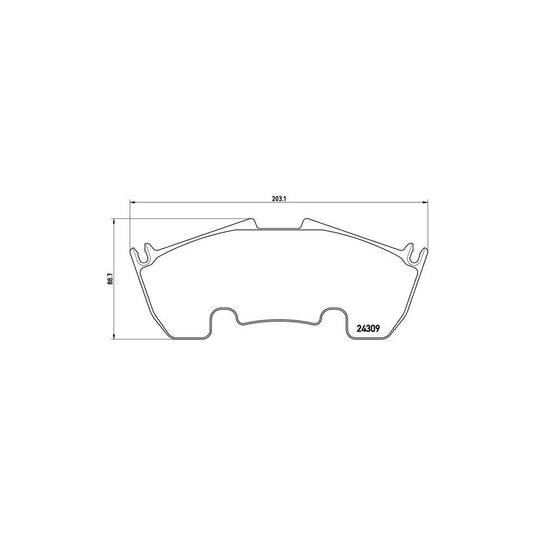 Brembo P 50 079 Brake Pad Set Suitable For Mercedes Benz Slr Prepared For Wear Indicator With Brake Caliper Screws