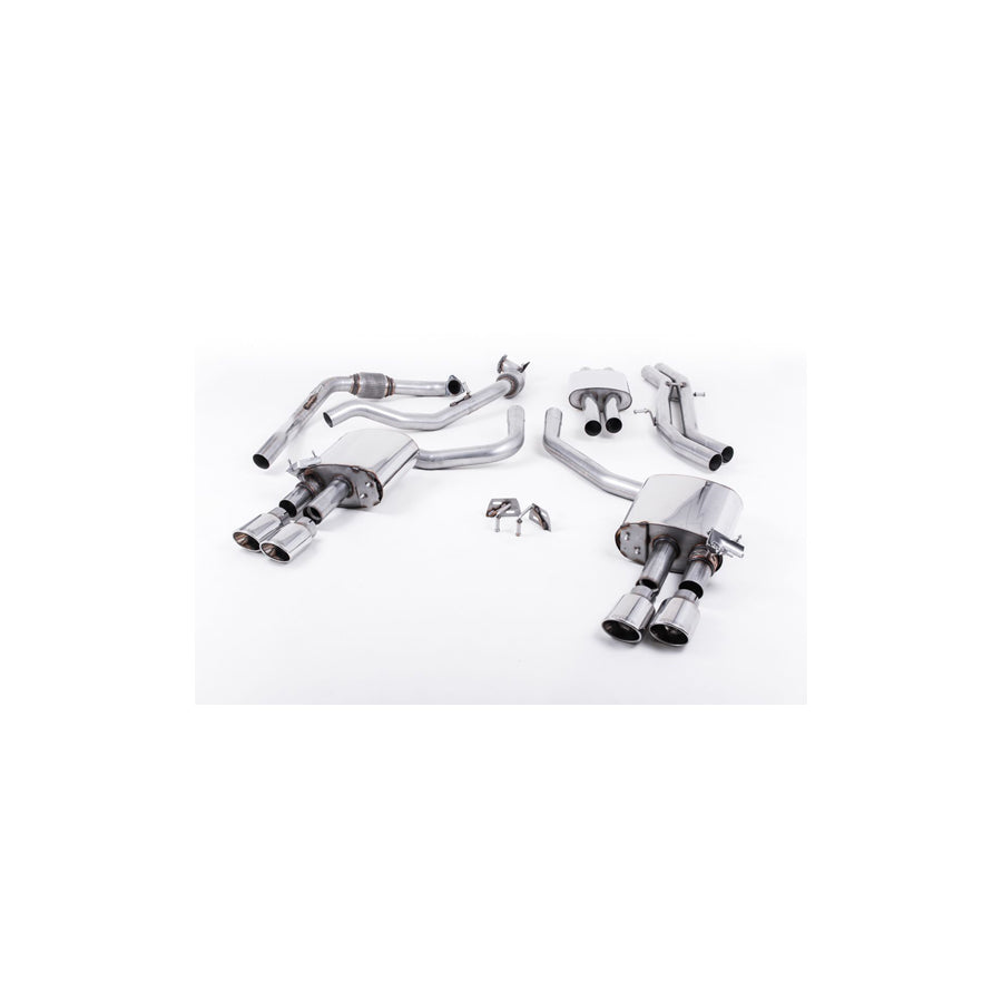 MillTek Audi B9 Resonated Cat-Back Exhaust (S4 & S5)