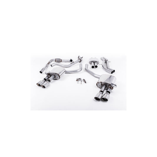 MillTek Audi B9 Resonated Cat-Back Exhaust (S4 & S5)