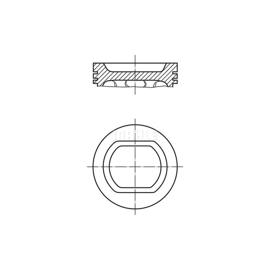 MAHLE ORIGINAL 008 80 00 Piston 84,0 mm, without cooling duct
