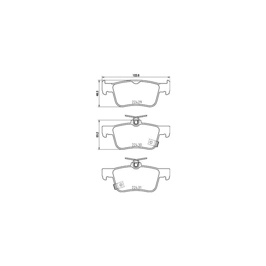 Hella 8DB 355 025 251 Brake Pad Set With Acoustic Wear Warning
