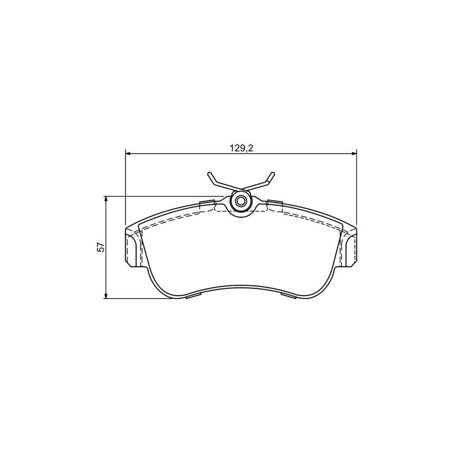 Bosch 0986424826 Brake Pad Set With Mounting Manual BP964