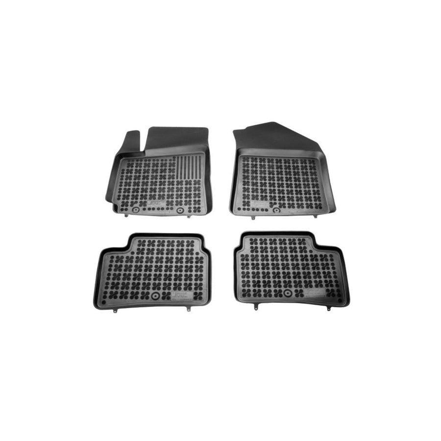 REZAW PLAST 201615 Floor mat set for HYUNDAI i10 II Hatchback (IA, BA) Elastomer, Front and Rear, Black