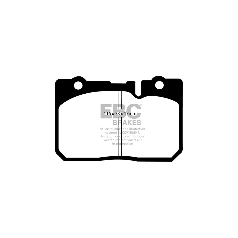 EBC PD13KF714 Lexus LS400 (XF20) Yellowstuff Front Brake Pad & GD Disc Kit 2 | Duco Car Parts UK Car Parts