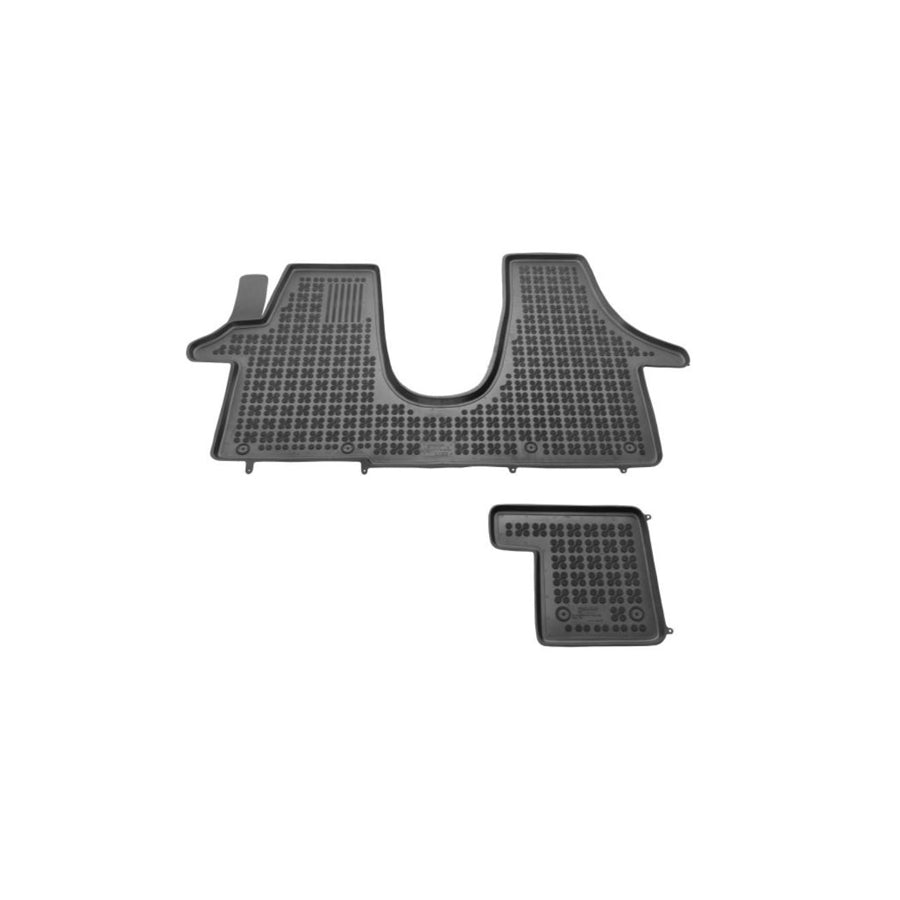 REZAW PLAST 200109 Floor mat set Elastomer, Front and Rear, Quantity: 2, Black