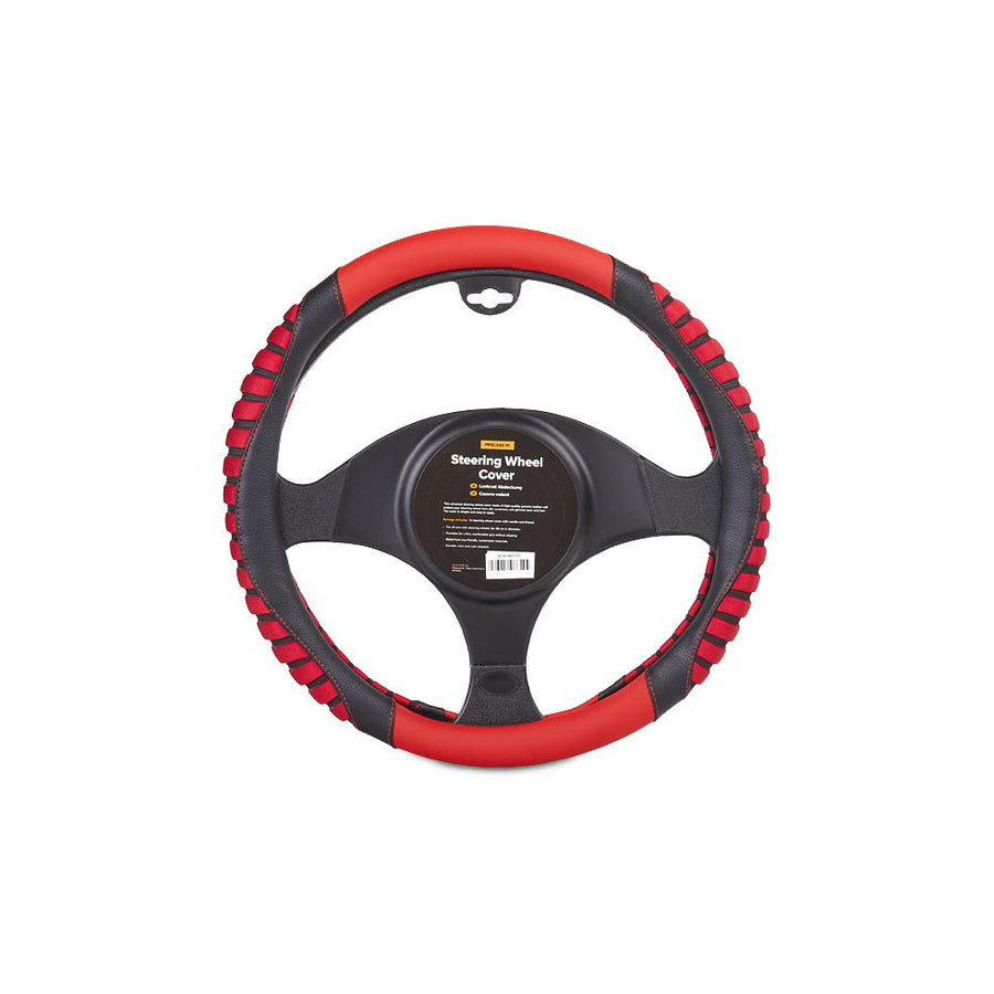 RIDEX 4791A0135 Steering wheel cover Black, Red, ?: 37-39cm