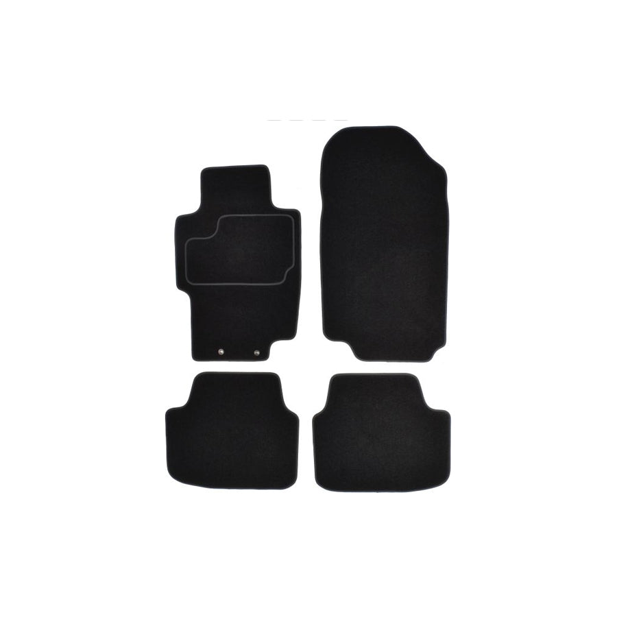 MAMMOOTH Tailored A041 HON30 PRM 01 Floor mat set for HONDA ACCORD Textile, Front and Rear, Quantity: 4, Black