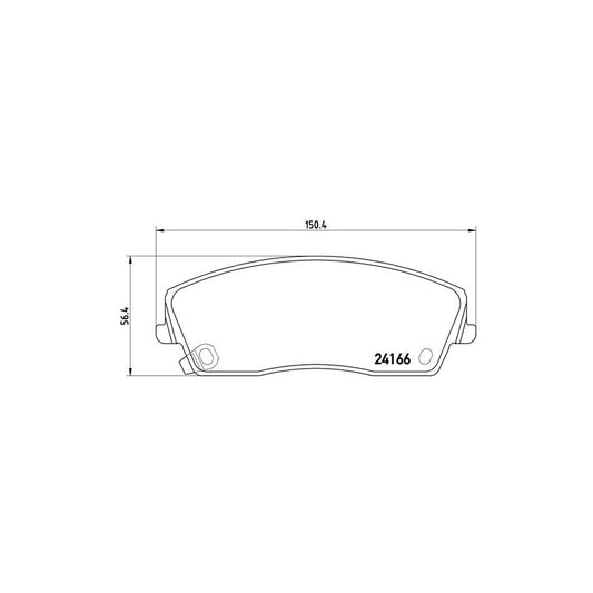 Brembo P 11 019 Brake Pad Set With Acoustic Wear Warning