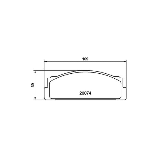 Hella 8DB 355 007 101 Brake Pad Set Not Prepared For Wear Indicator