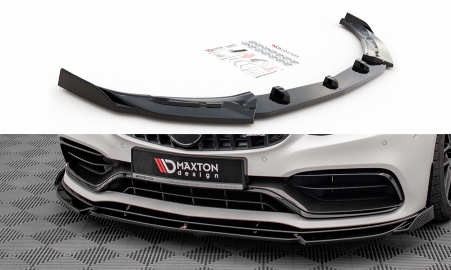 Maxton Design ME-C-205F-AMG-C-FD2T Front Splitter V.2 Mercedes Benz C63 AMG Coupe C205 (Facelift) | Duco Car Parts UK Car Parts