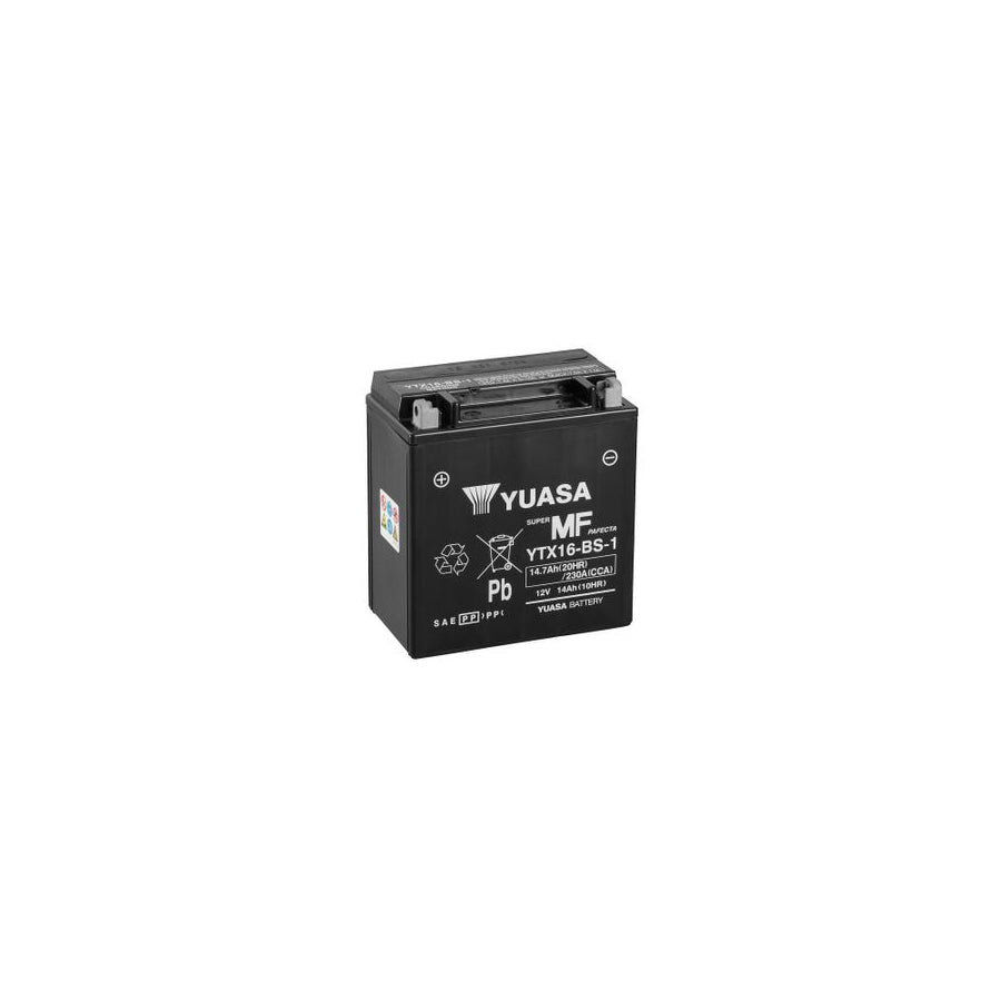 Yuasa YTX16-BS-1 MF Motorcycle Battery