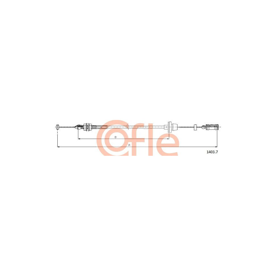 COFLE 1403.7 Throttle Cable | Duco Car Parts UK Car Parts
