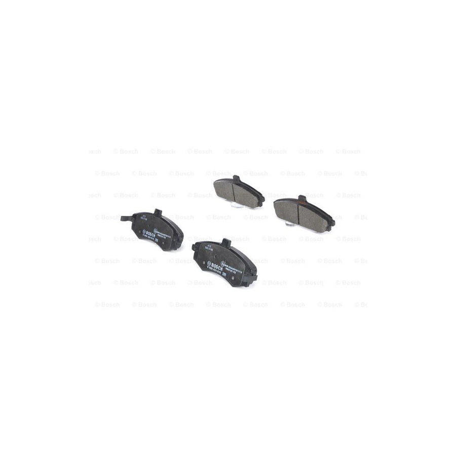 Bosch 0986424810 Brake Pad Set With Acoustic Wear Warning With Anti Squeak Plate BP948