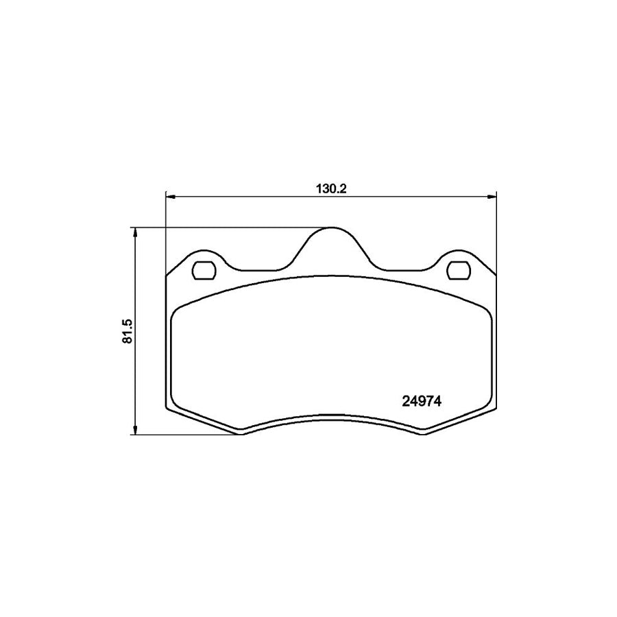 Hella 8DB 355 015 111 Brake Pad Set For Seat Ibiza Not Prepared For Wear Indicator