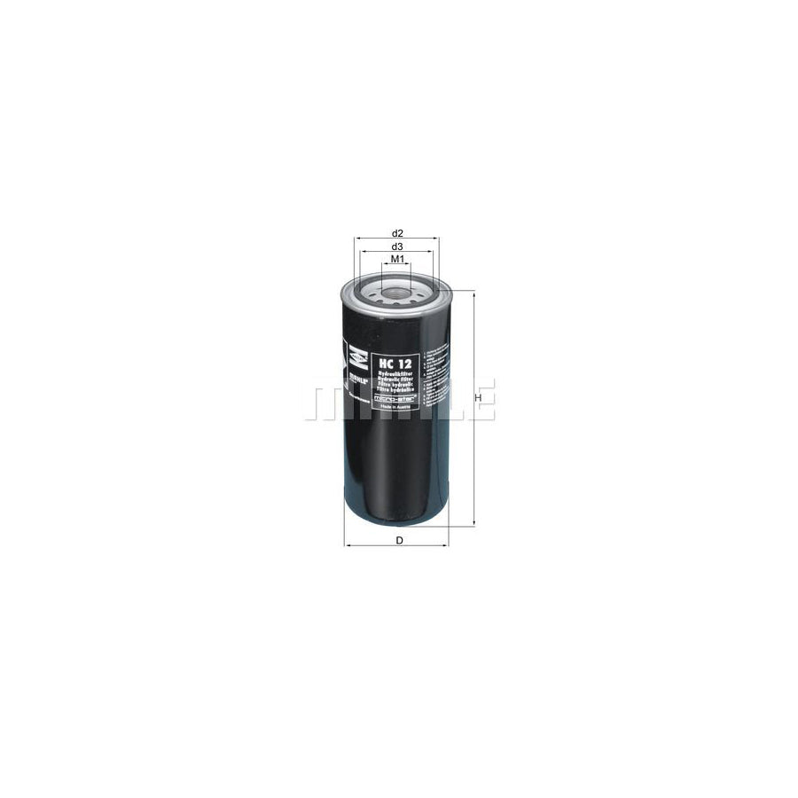 MAHLE ORIGINAL KC 233 Fuel filter Spin-on Filter
