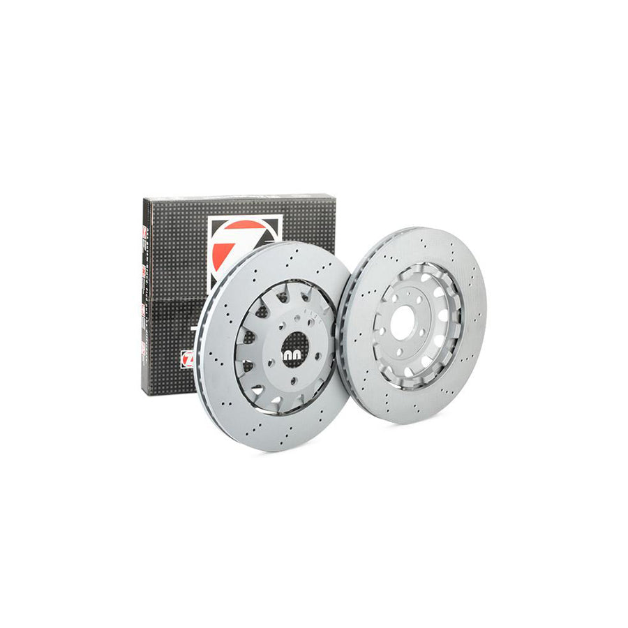 ZIMmERMANN FORMULA Z COAT Z 100 3367 70 Brake Disc Perforated Two piece brake disc Vented Coated Alloyed High carbon