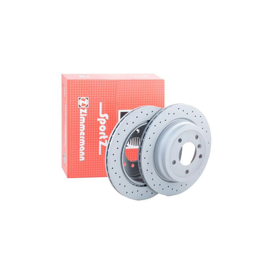 ZIMmERMANN SPORT COAT Z 150 3437 52 Brake Disc Internally Vented Perforated Coated High carbon