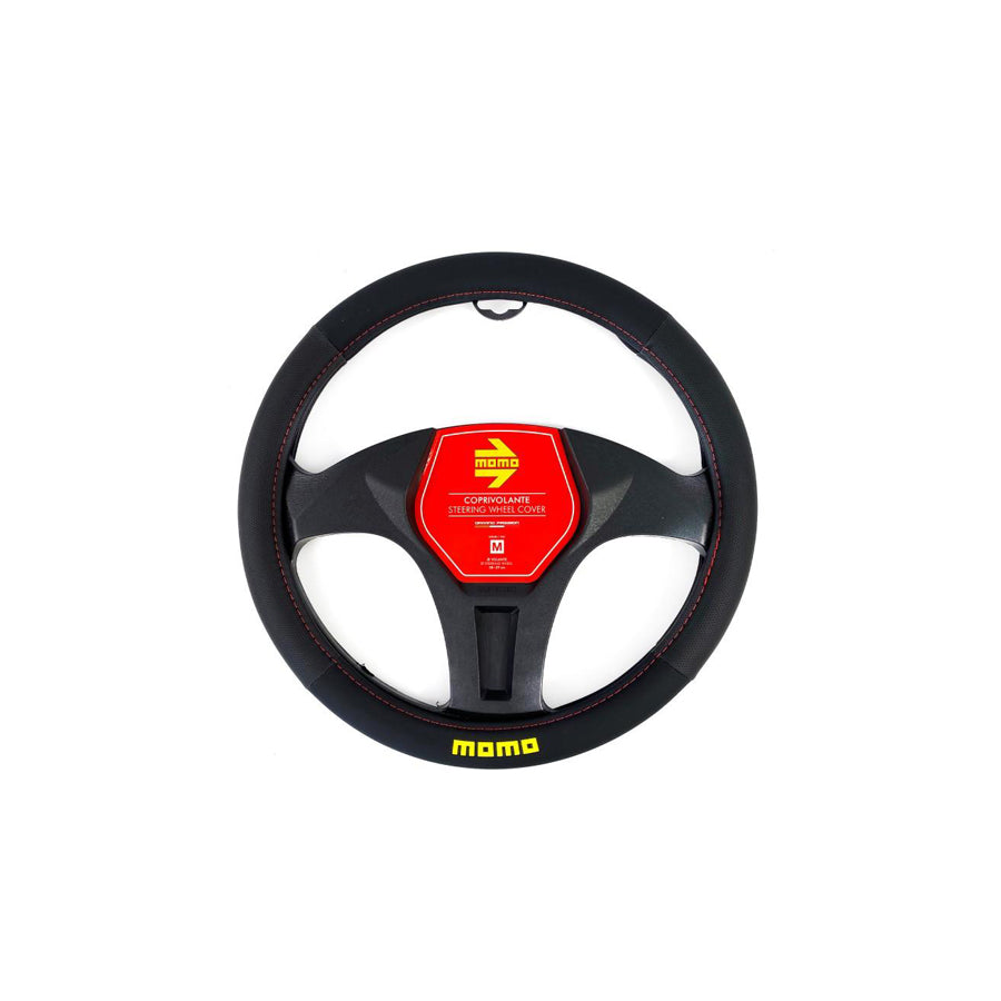 Momo EASY SWC0EASBR Steering wheel cover Black/Red, ?: 38-39cm, PVC