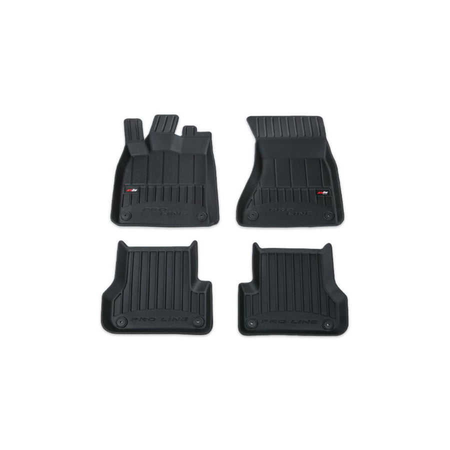 FROGUM Tailored 3D407459 Floor mat set for AUDI A6 Elastomer, Front and Rear, Quantity: 4, Black, (LHD)