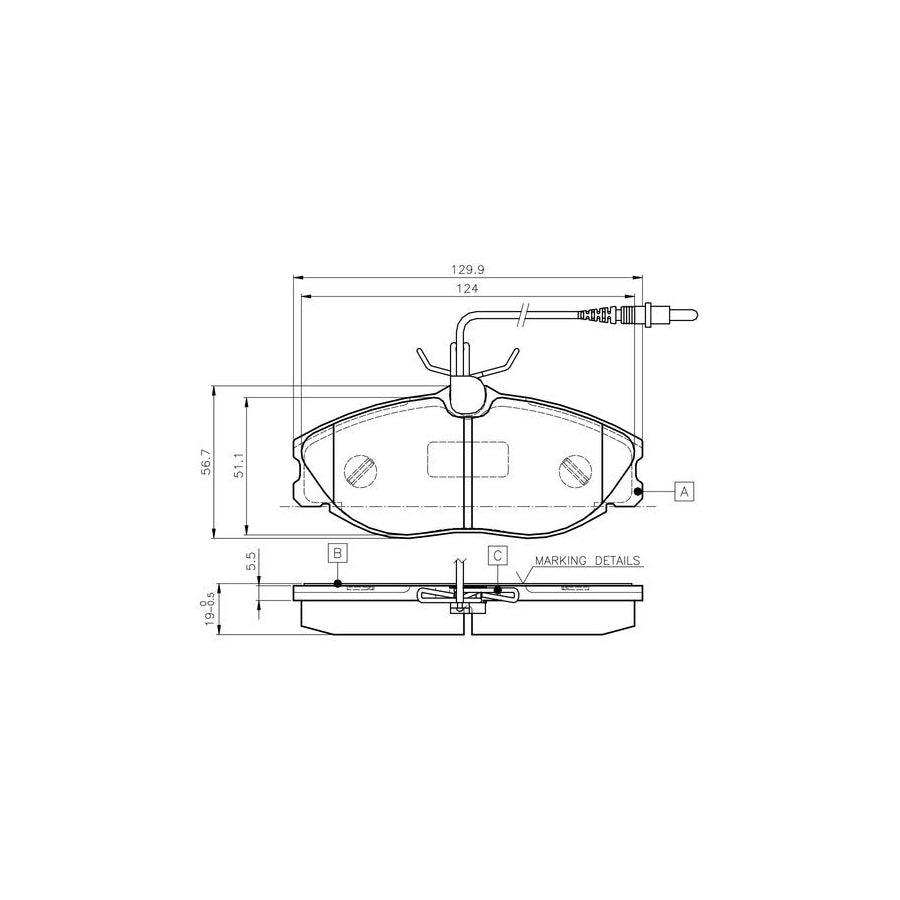 Bosch 0986Tb2035 Brake Pad Set Incl Wear Warning Contact With Bolts With Accessories