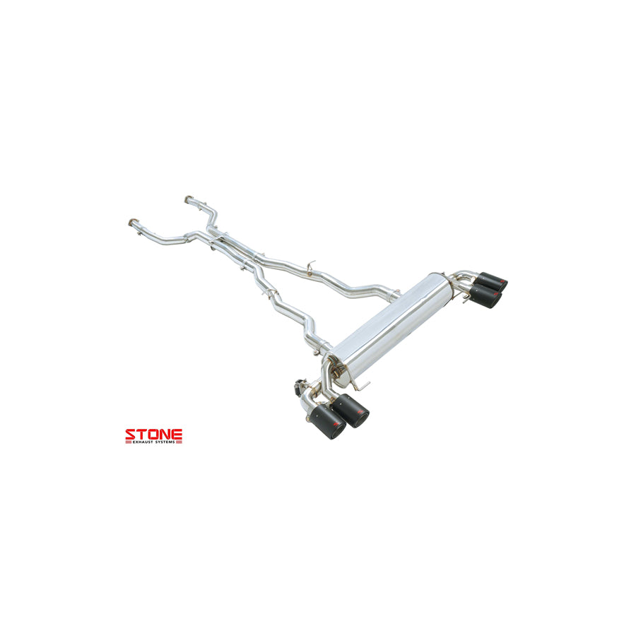 Stone Exhaust BMW N63R G30 M550i xDrive OEM Integrated Valved Catback Exhaust System