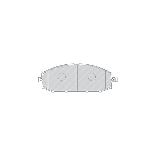 Ferodo Premier Fdb1577 Brake Pad Set For Nissan Patrol With Acoustic Wear Warning Without Accessories