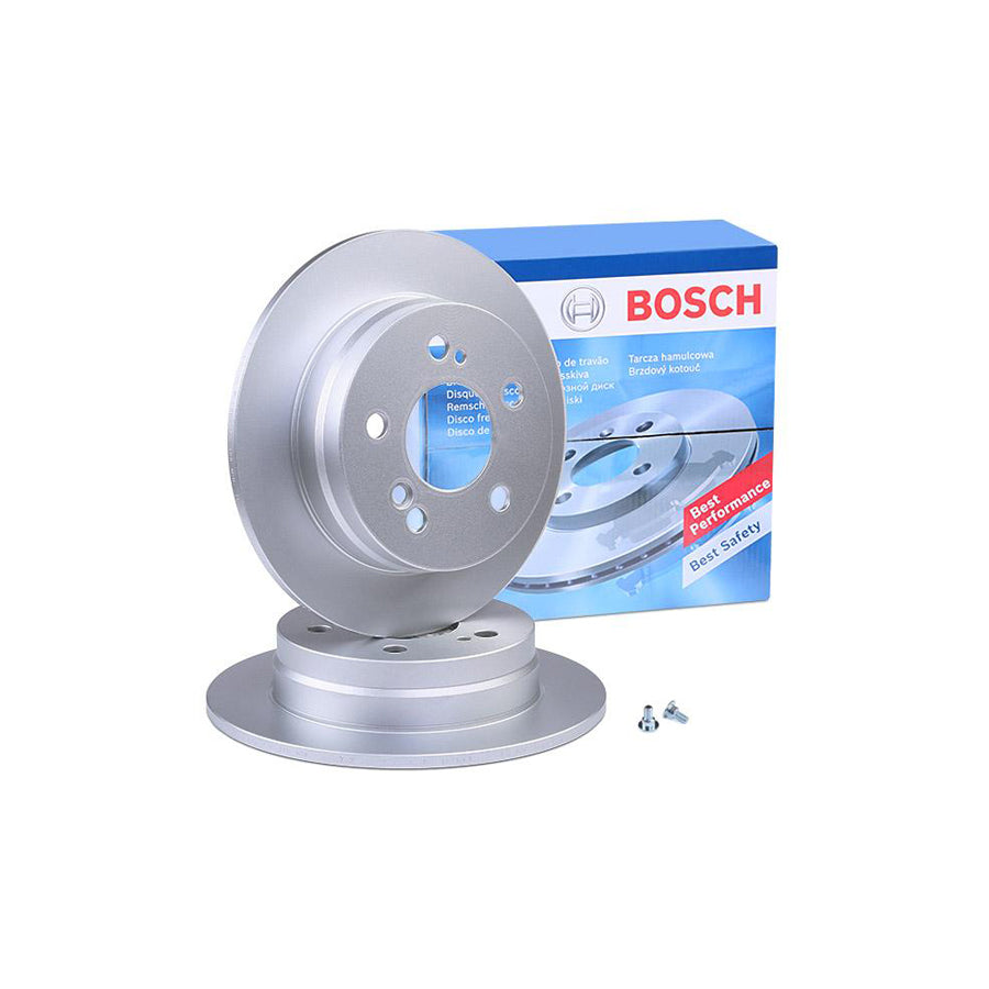BOSCH 0 986 478 188 Brake Disc Solid Coated with bolts screws