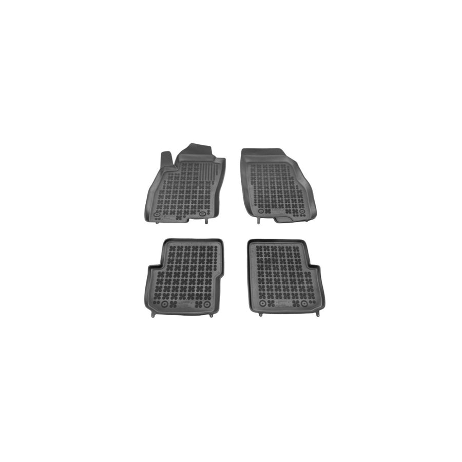 REZAW PLAST Tailored 201508 Floor mat set Elastomer, Front and Rear, Quantity: 3, Black