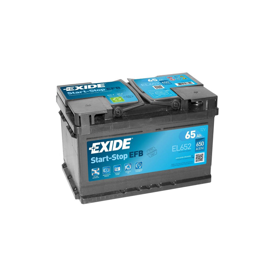 Exide EL652 100 EFB Stop / Start Car Battery 12V 65AH 650CCA | Duco Car Parts UK Car Parts