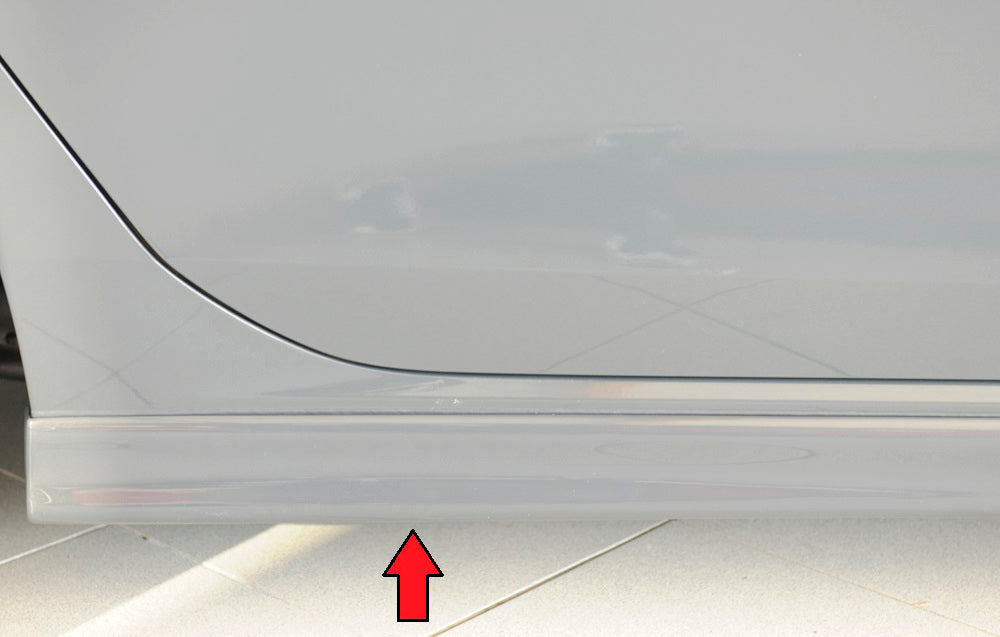 Rieger 00059602 VW Mk8 Golf Right Side Skirt (GTI, GTD & GTE) -  Matte Black