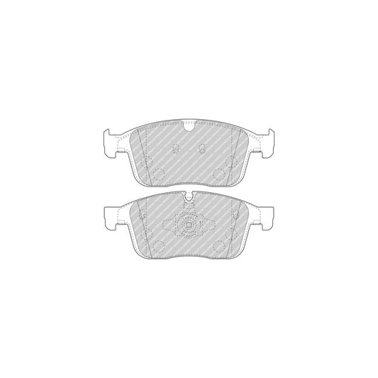 Ferodo Fdb4943 Brake Pad Set For Volvo Xc60 I 156 Prepared For Wear Indicator With Piston Clip Without Accessories