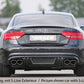 Rieger 00099086 Audi B8 B81 A5 Rear Diffuser for Twin Tailpipe Left & Right - Carbon-Look