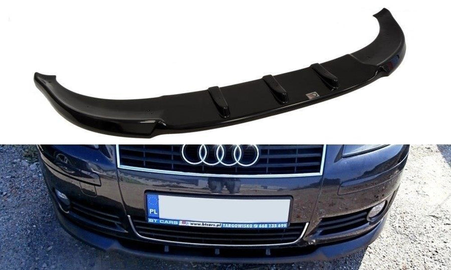 Maxton Design AU-A3-2-FD1T Front Splitter Audi A3 8P Preface Model | Duco Car Parts UK Car Parts