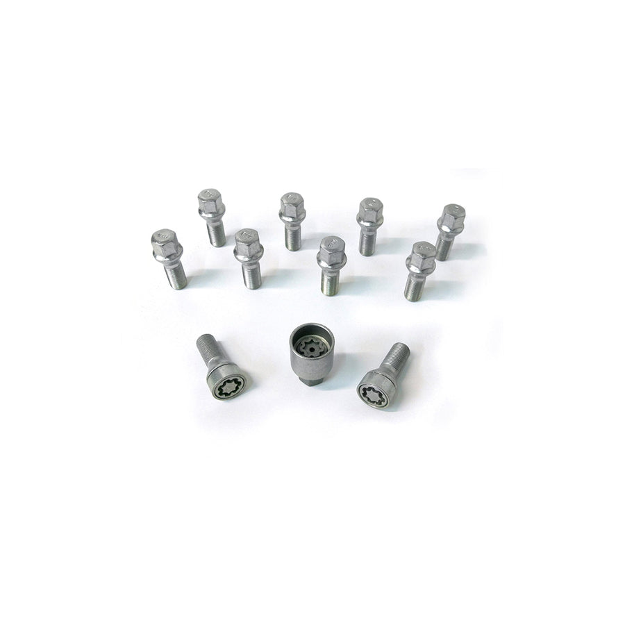 H&R BMW F G Chassis Extended Bolts & Locks for 13, 15 & 18mm Spacers - Silver